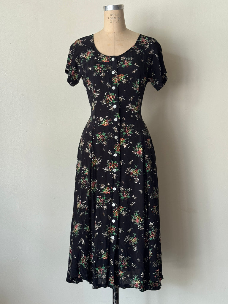 rayon dress Vintage Esprit Floral Rayon Dress – Carpenter.Studio
