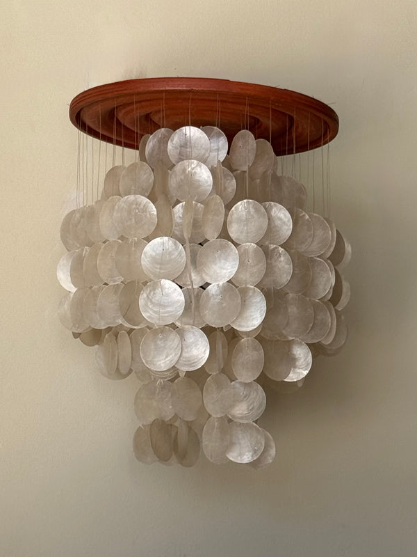 1960s Capiz Lamp By V. Panton for J. Luber AG - No.1