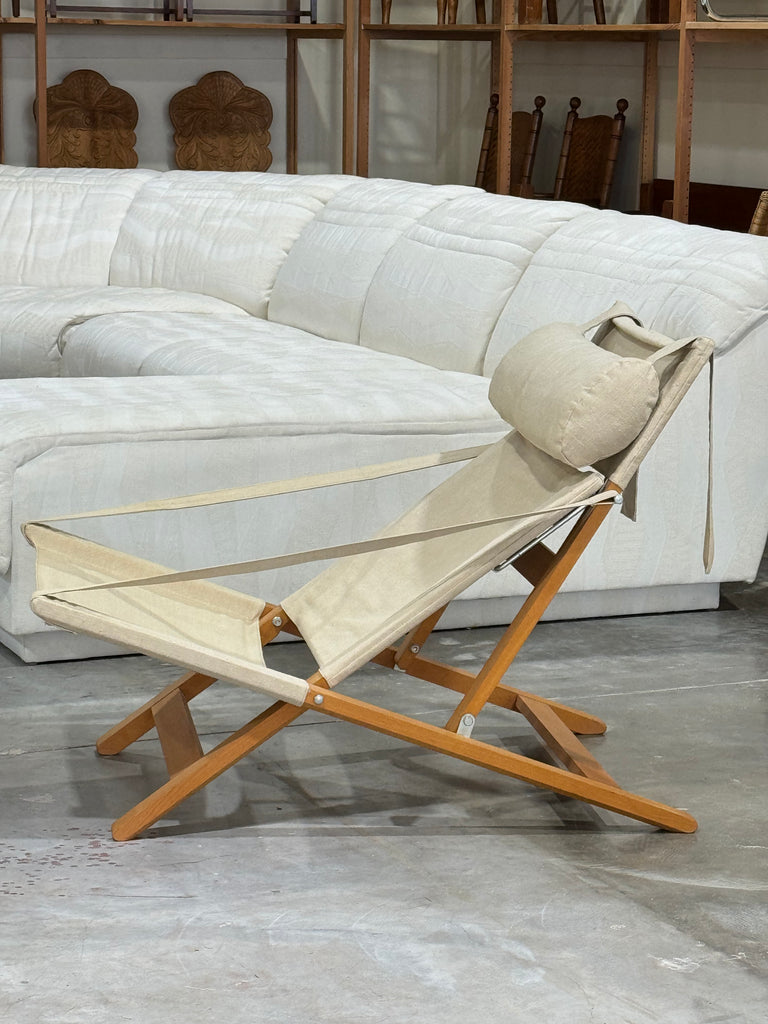 Wood and canvas online chair