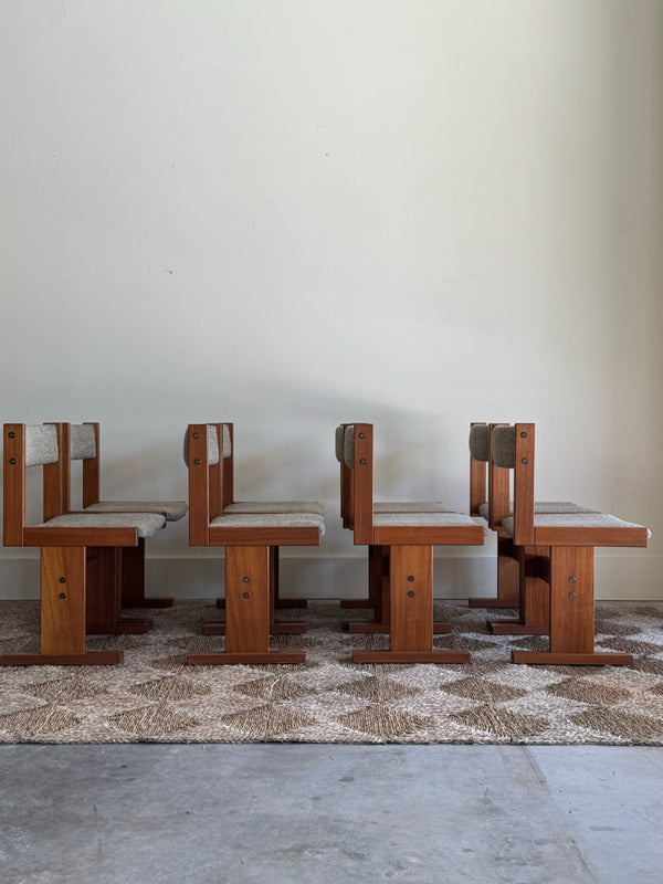 S/8 GANGSØ MØBLER TEAK DINING CHAIRS