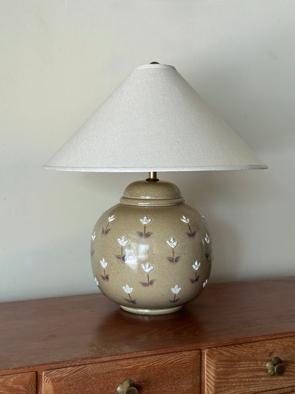 Monumental Tulip Ceramic Lamp