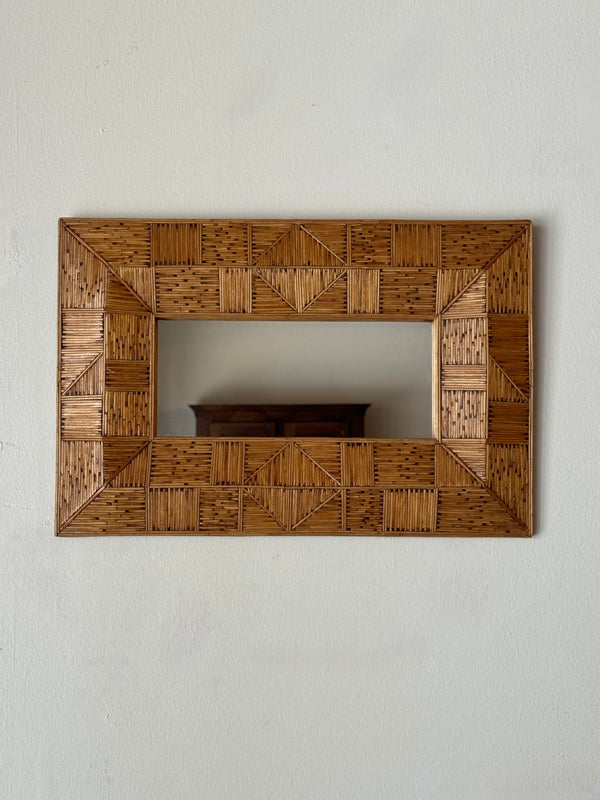 Match Stick Folk Art Mirror