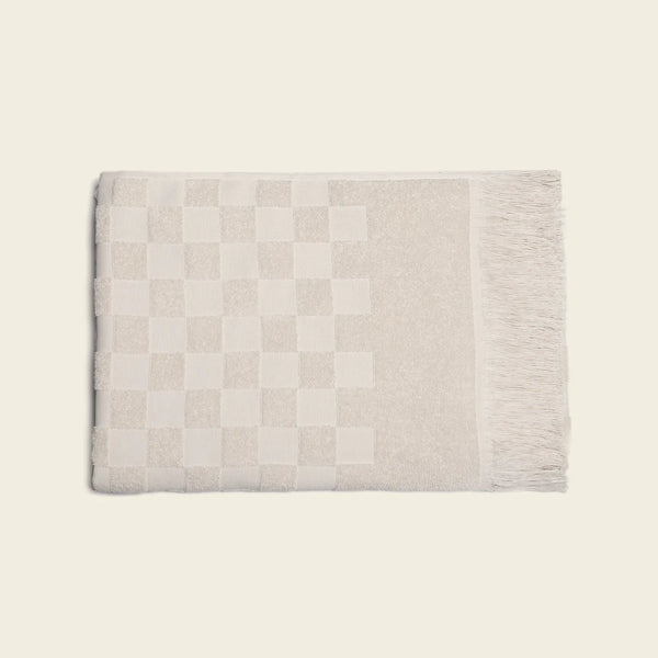 Organic Checkered Bath Towel –